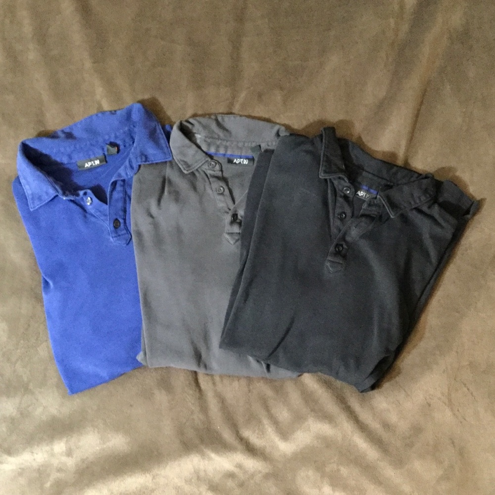Apt 9 Men’s Polo Shirt Bundle 100% cotton